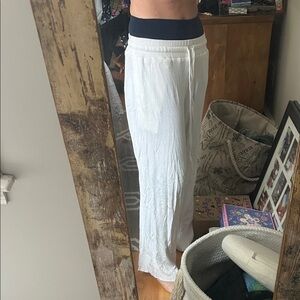 Daily Drills Ivory Ribbed Pants